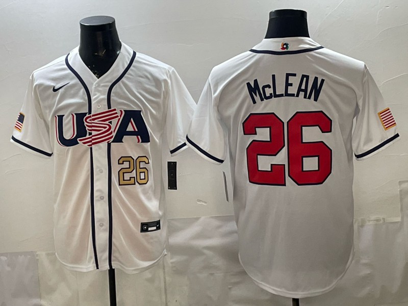 Men 2026 World cup white MLB Nike jersey 0046
